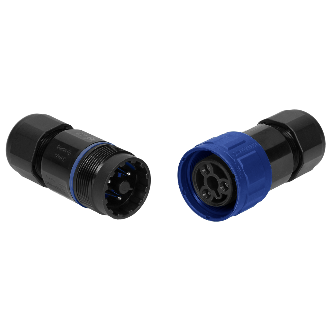 Waterdichte kabelverbinder - UL94 V2 - 3 aderig - 24A Waterdichte kabelverbinder - UL94 V2 - 3 aderig - 24A